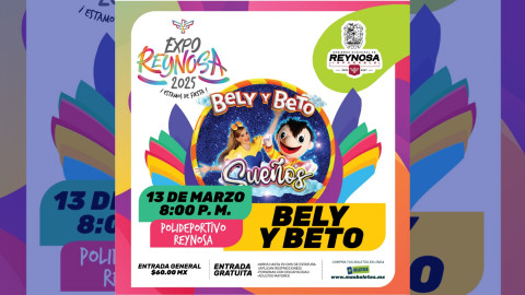 Invita Alcalde Carlos Peña Ortiz a disfrutar de Bely y Beto en la Expo Feria Reynosa 2025