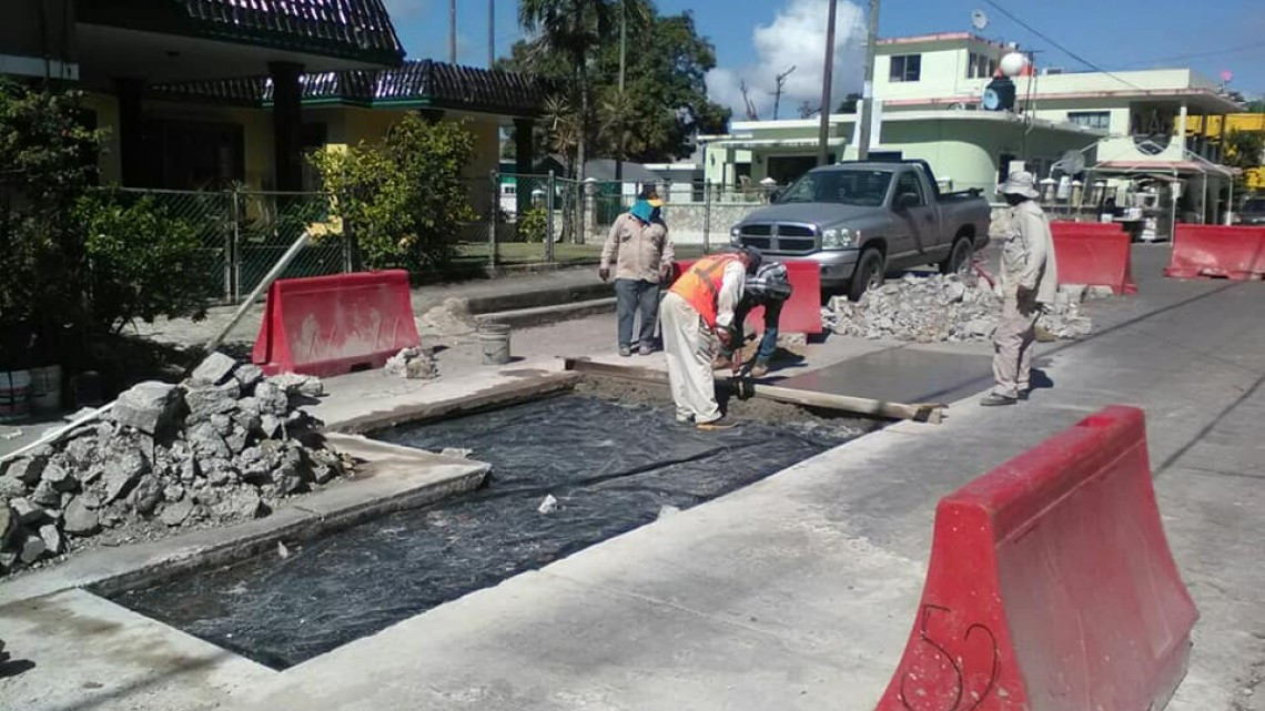 OPDU realiza trabajos de bacheo