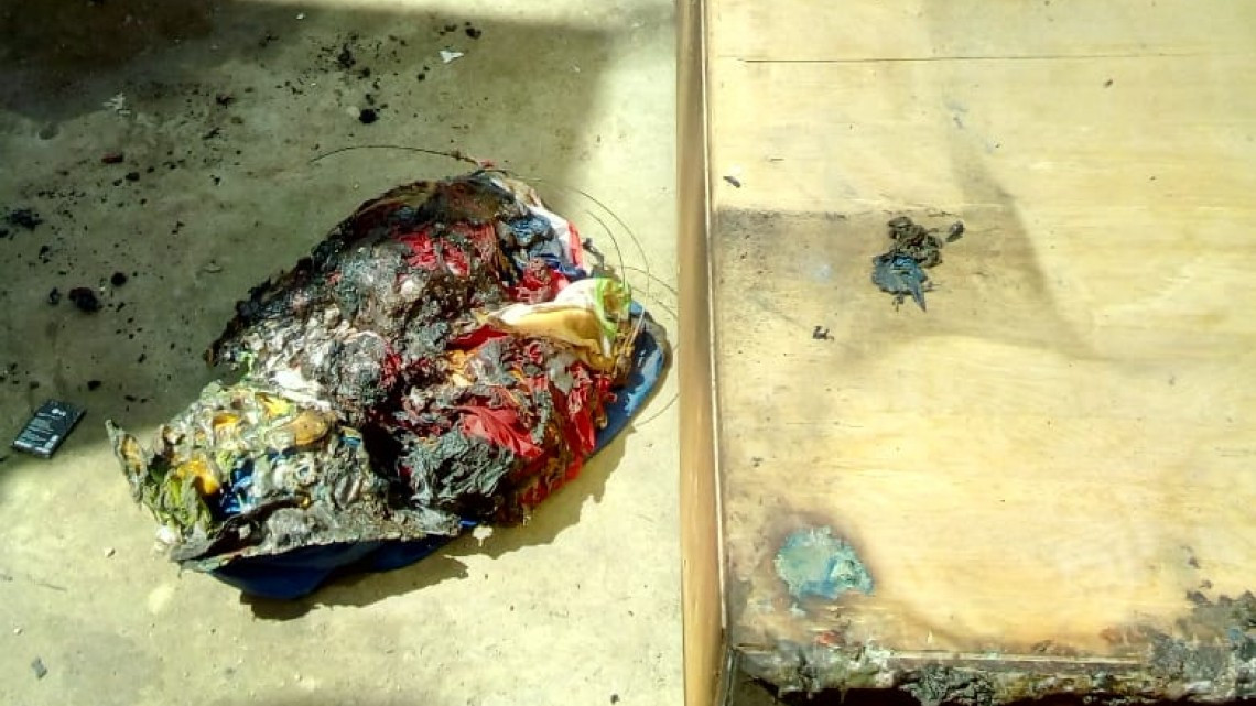 Por un descuido, niño prende fuego a su casa