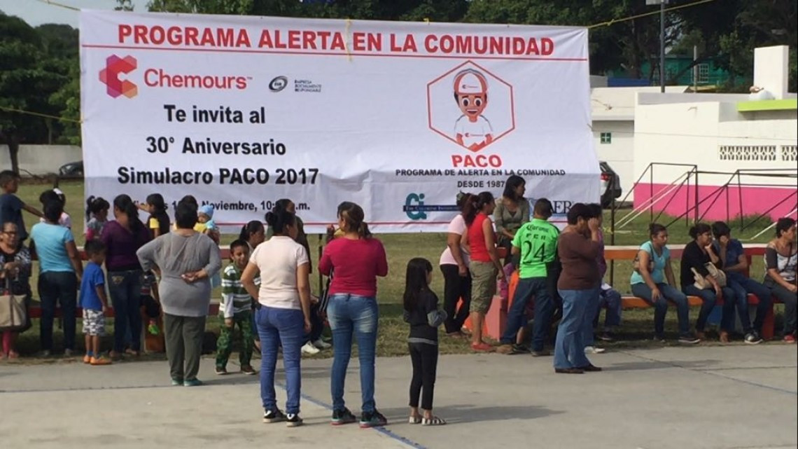 Realizan simulacro con la industria y vecinos aledaños a la empresa