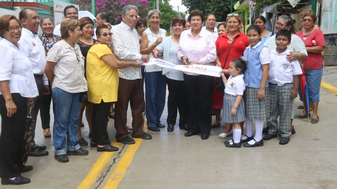 Entrega gobierno de Tampico importante paquete de pavimentación de calles 