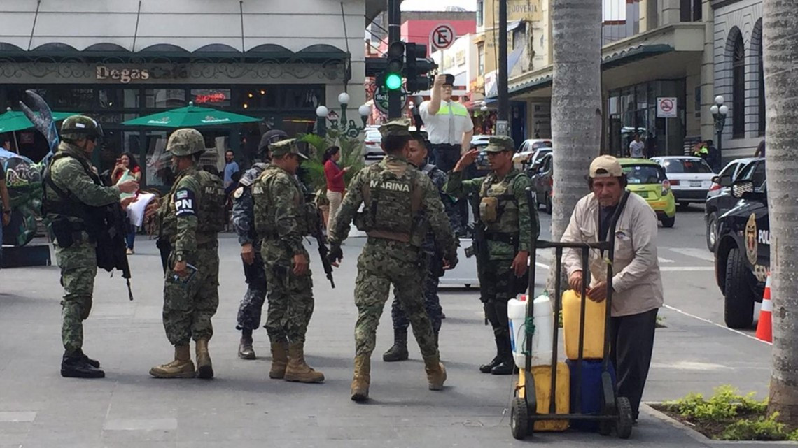 Presencia de fuerzas federales en centro de brindan confianza a tampiqueños
