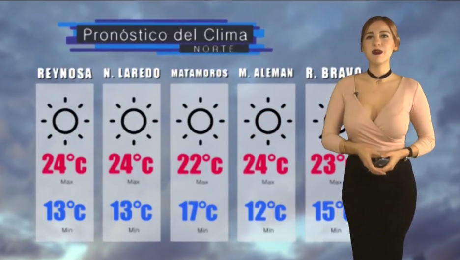 Se prevé máxima de 24°C en el norte de Tamaulipas