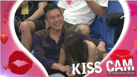 Kiss Cam capta momento bochornoso de pareja 