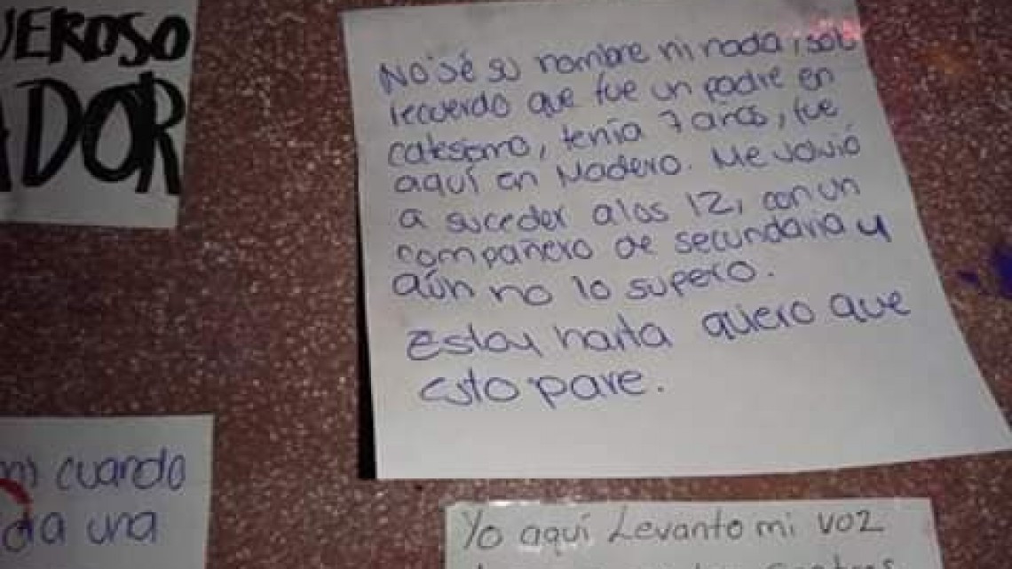 Presentan ‘Tendedero de Denuncias’ en Plaza de Armas en Tampico