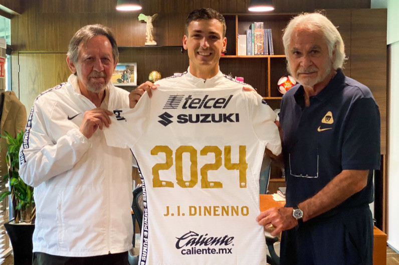 Juan Dinenno renueva con los Pumas hasta el 2024
