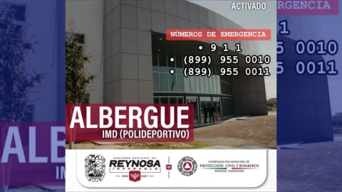 Activará Gobierno de Carlos Peña Ortiz Albergue Temporal del Polideportivo 