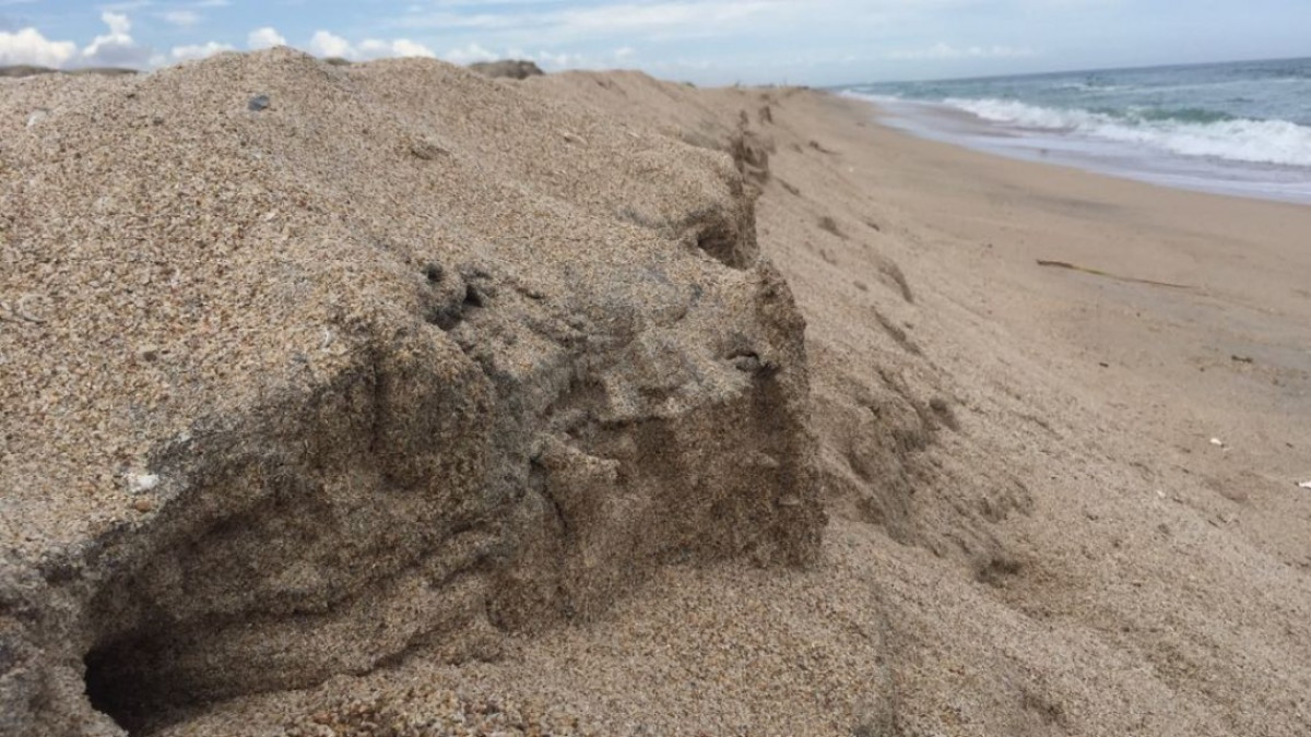 Urge iniciar trabajos para remediar el desgaste del cordón litoral que divide al mar con las marismas en Altamira.