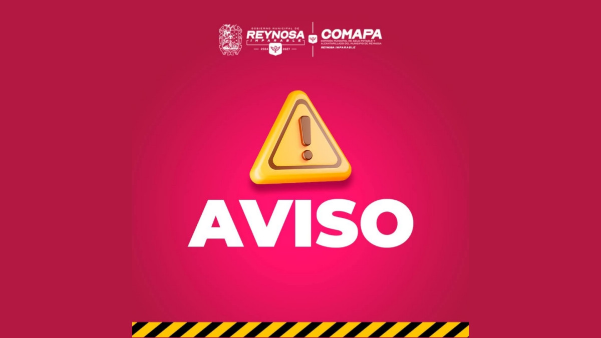 ¡Corte de agua en camino! COMAPA realizará maniobra emergente en sectores Poniente, Jarachina y Granjas