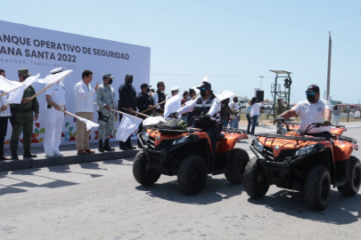 Activan autoridades Operativo de Seguridad “Semana Santa 2022” en Playa Bagdad