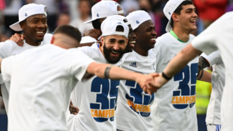 Así festejó el Real Madrid su título 35 de LaLiga