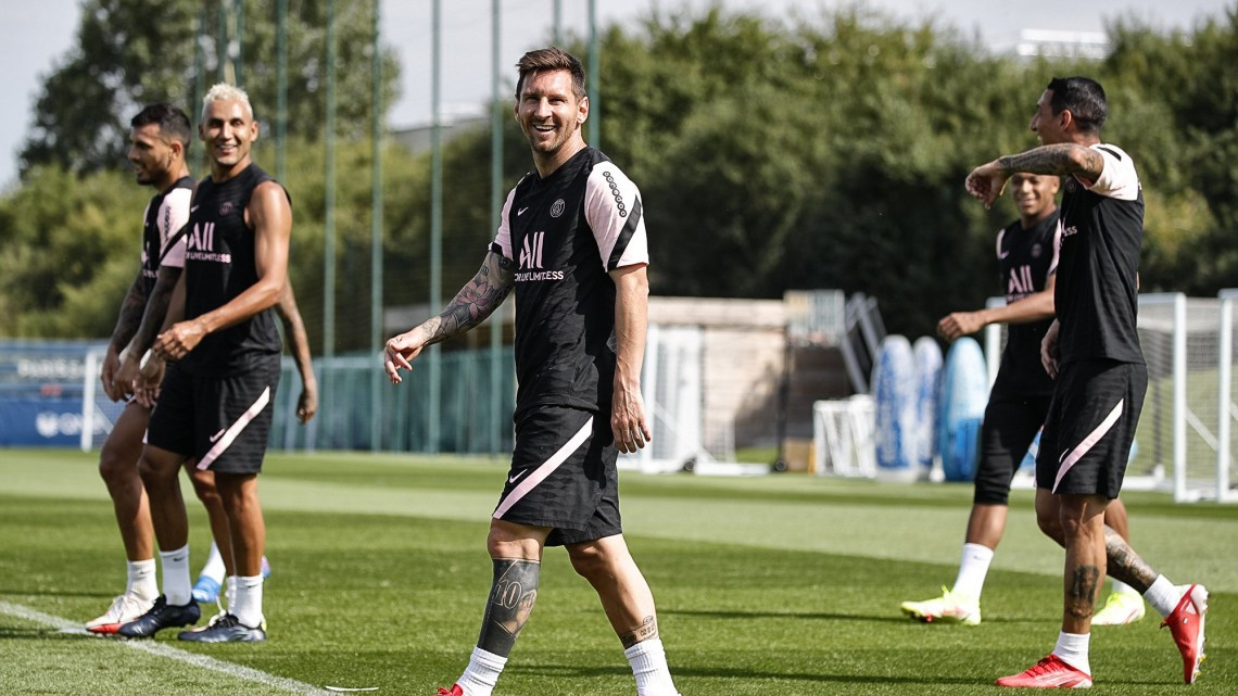 Así fue el primer entrenamiento de Messi en PSG