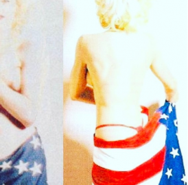 Madonna festeja el 4 de julio con “topless”