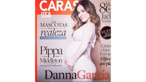 Danna Garcia posa embarazada a días de dar a luz