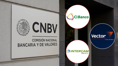 CNBV sanciona a Intercam, CIBanco y Vector tras señalamientos por presunto lavado de dinero