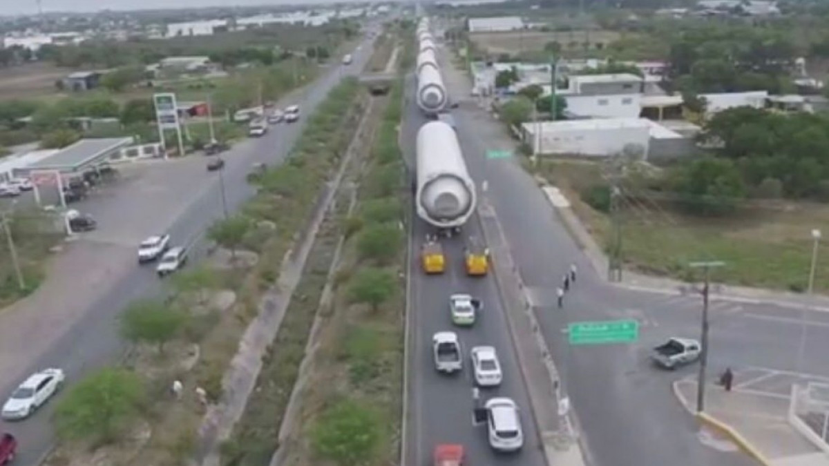 Cruza por Tamaulipas Segundo convoy de tanques fermentadores