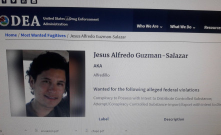 La DEA incluye al hijo del 'Chapo' entre los 10 más buscados