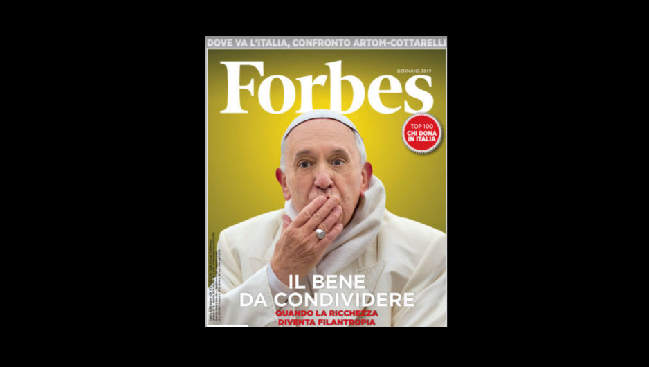 Papa Francisco protagoniza portada de revista Forbes en Italia