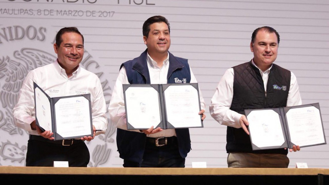 Firman Gobierno y SEDESOL tres convenios para beneficiar a Tamaulipas
