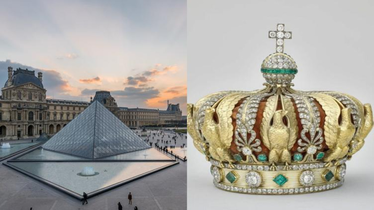 ¡De película! En 7 minutos roban joyas de Napoleón del museo del Louvre