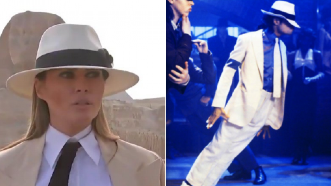 Melania Trump al estilo de "Michael Jackson"