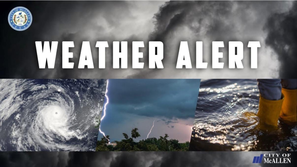 McAllen emite alerta por tormenta eléctrica severa esta tarde