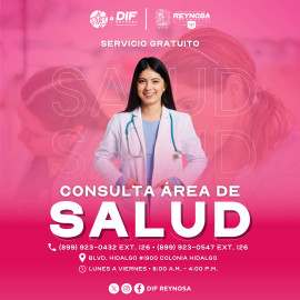 Ofrece DIF-Reynosa atención en salud gratuita