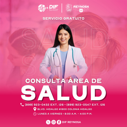 Ofrece DIF-Reynosa atención en salud gratuita