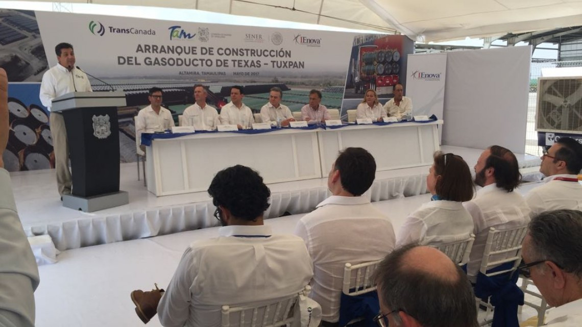 Arranca construcción de gasoducto Tuxpan-Texas en Altamira