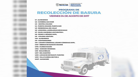 Programa de recolección de basura
