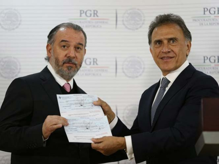 Reintegra PGR a Veracruz 172 mdp por caso Javier Duarte