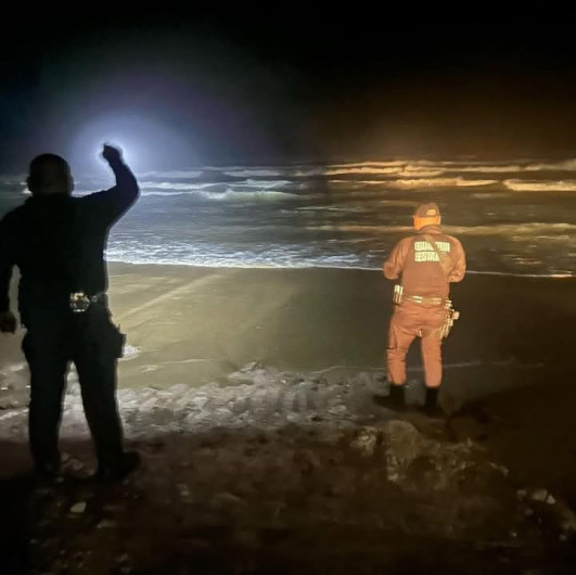 Buscan cuerpo de joven ahogado en la Playa Bagdad