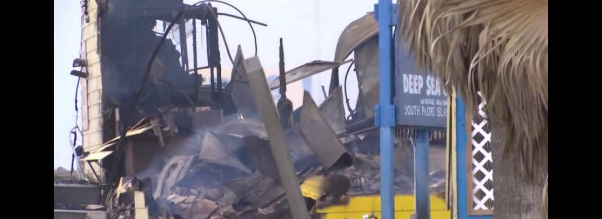 Pérdida completa de restaurante en Isla del Padre por incendio