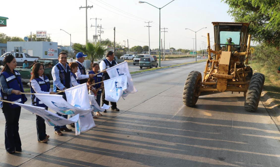 Inician obras de mejoramiento vial en Nuevo Laredo