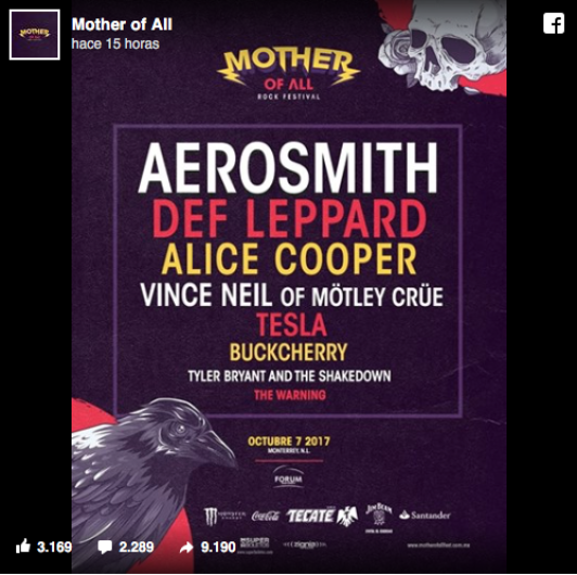 Mother of All Rock Festival en Monterrey revela su line up