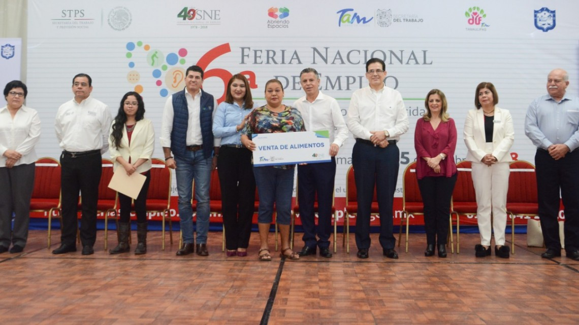 Efectúan en Tampico Feria del Empleo para Adultos Mayores y Discapacidad