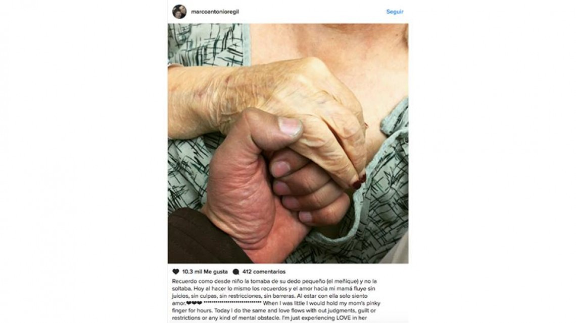 Marco Antonio Regil se despide de su mamá con una conmovedora carta