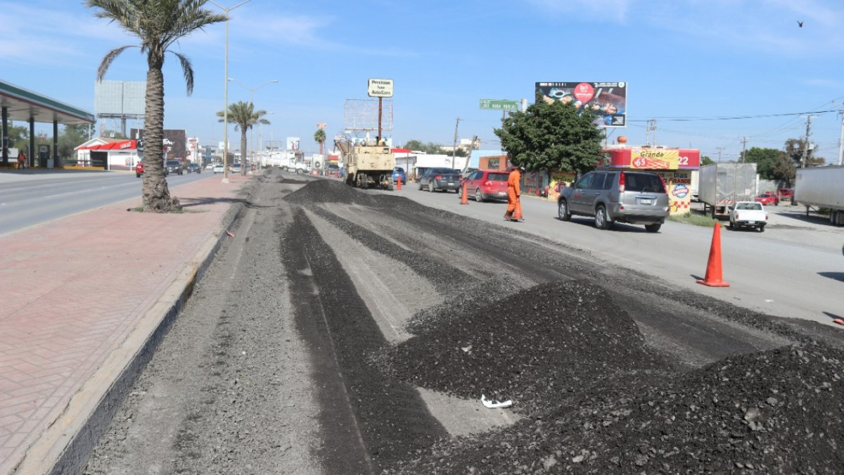 Continúan trabajos de rehabilitación en Bulevar Morelos