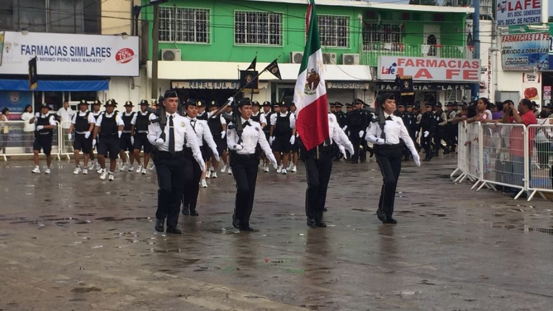 Transcurre sin novedad el desfile cívico militar en Altamira.