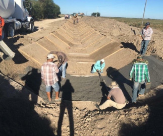 Obras en Río Bravo suspendidas por lluvias
