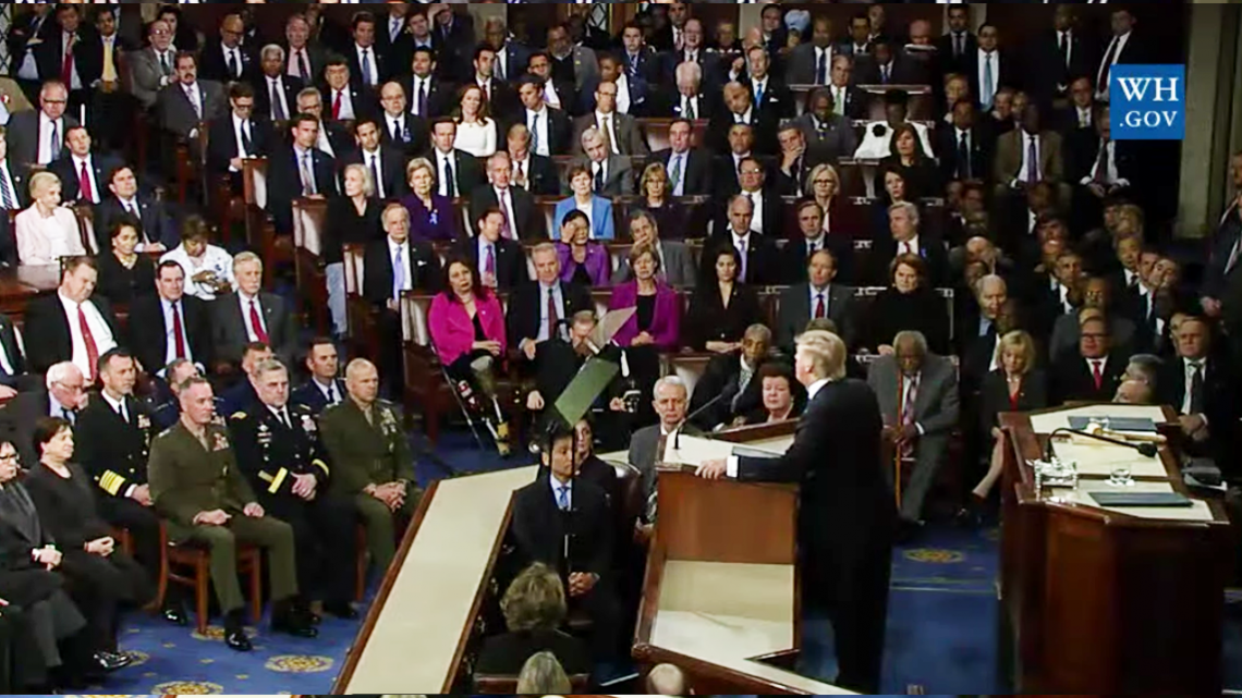 Refrenda Trump política ante Congreso estadounidense