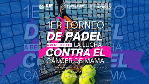 Invita DIF Reynosa a registrarse a Torneo de Pádel 