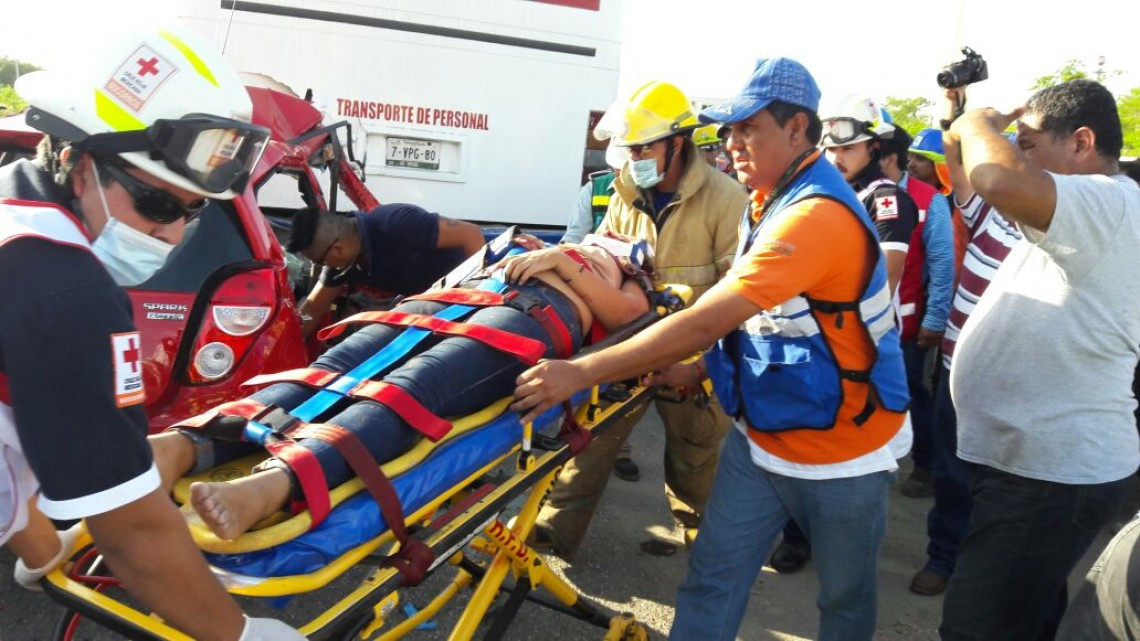 Se registra fuerte choque en la zona industrial de Altamira