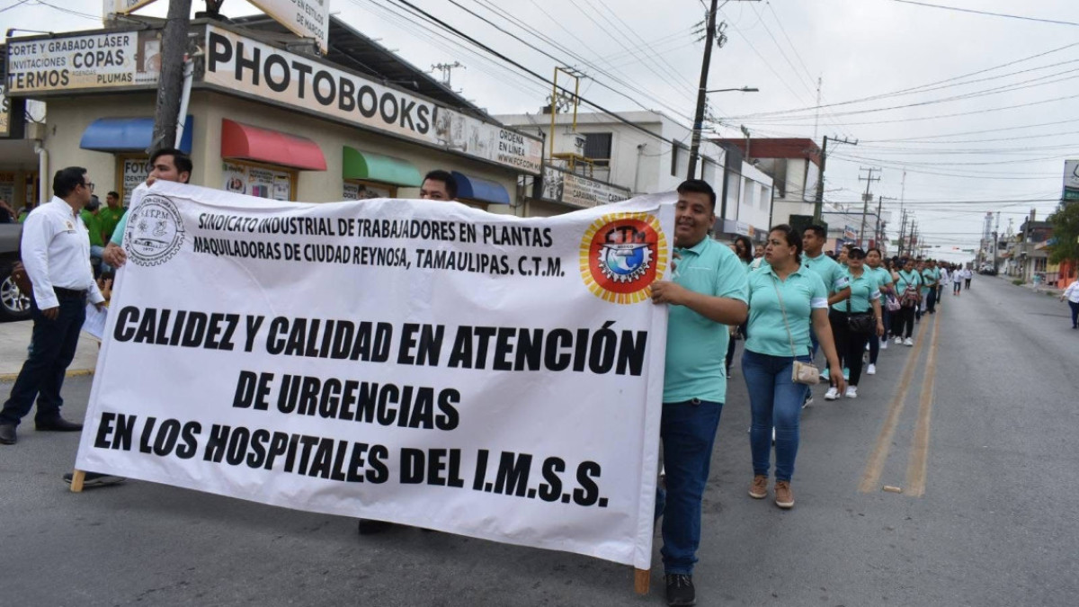 Desfilarán más de 20 mil obreros en Reynosa