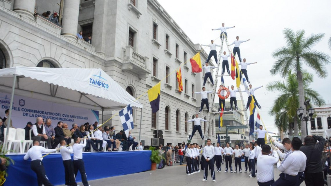 Celebran en Tampico el 108 Aniversario de la Revolución Mexicana