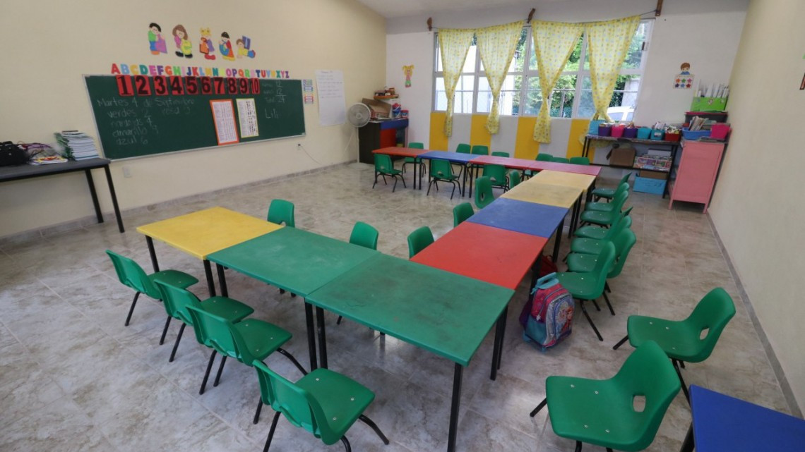 Inaugura gobierno de Tampico aula escolar en jardín de niños “Jaime Nunó”