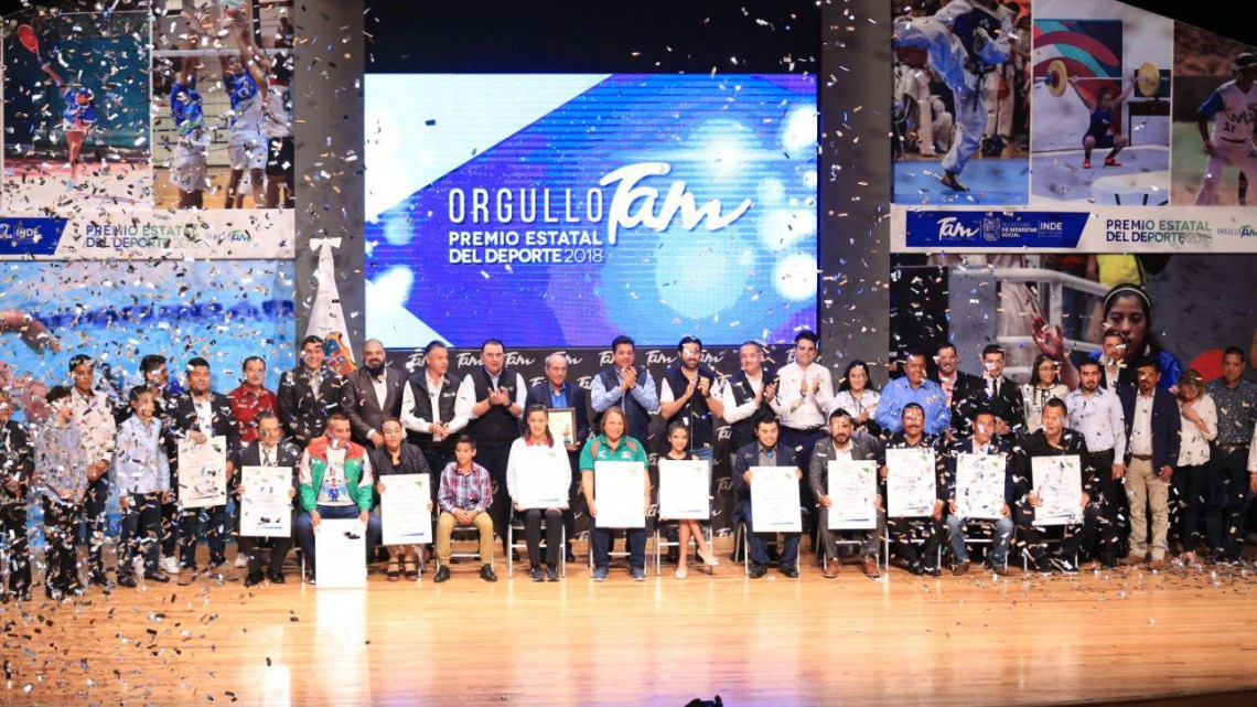 Entrega Gobierno del Estado reconocimiento a los mejores deportistas de Tamaulipas
