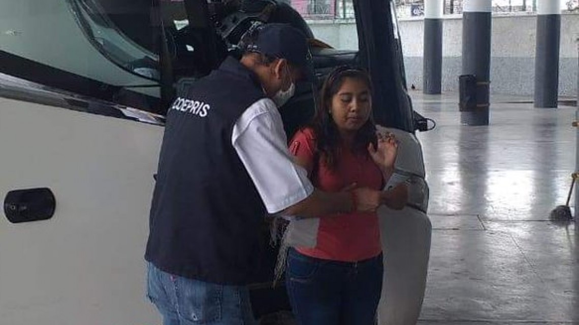 Aplican filtros sanitarios en Tamaulipas