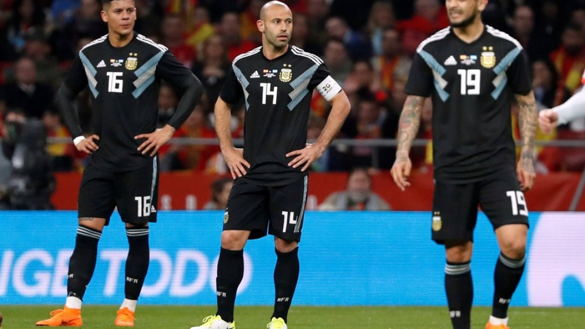 Noche triste para Argentina, España lo golea 6-1