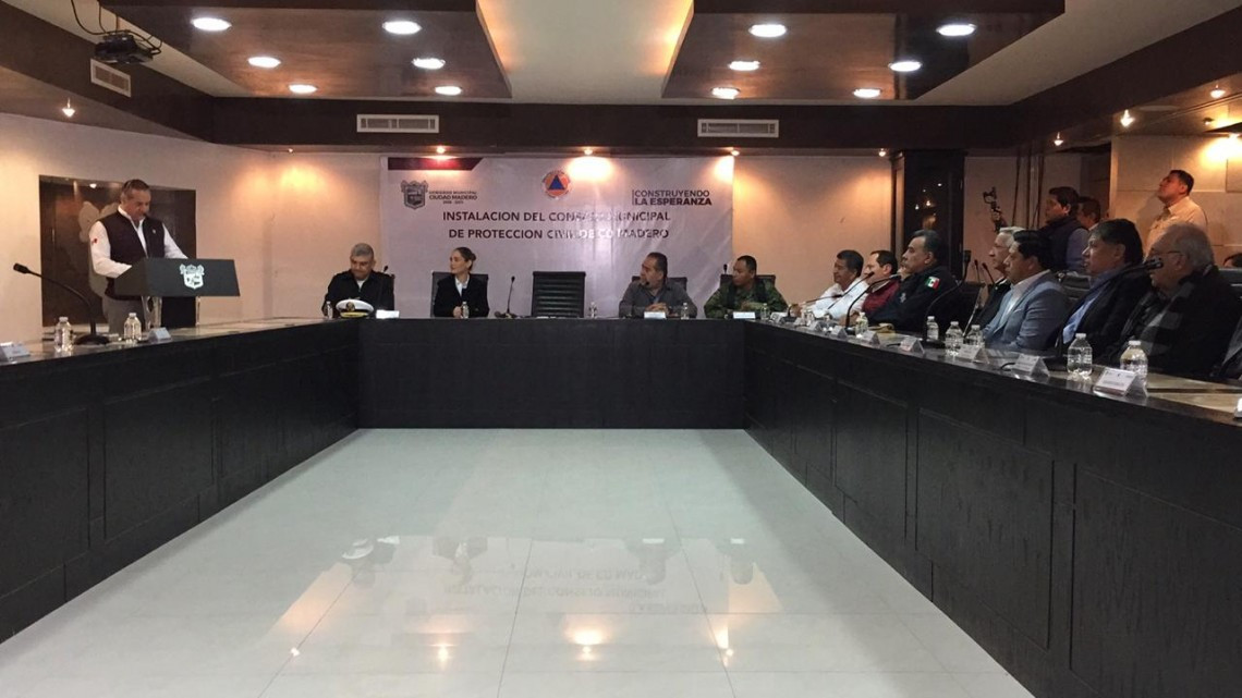 Atenderá Madero contingencias con Consejo Municipal de Protección Civil